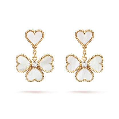 [Royal Jewellery]CLOVER SWEET WHITE MOP EARRINGS