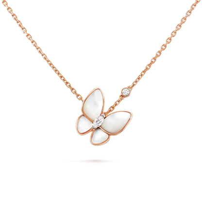 [Royal Jewellery]BUTTERFLY MOP DIAMOND NECKLACE