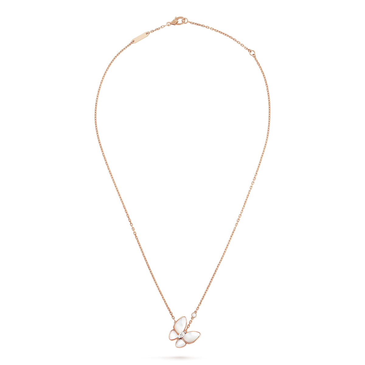 [Royal Jewellery]BUTTERFLY MOP DIAMOND NECKLACE