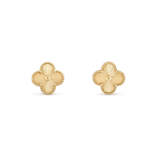 [Royal Jewellery]CLOVER MINI 9.5MM LASER EARRINGS