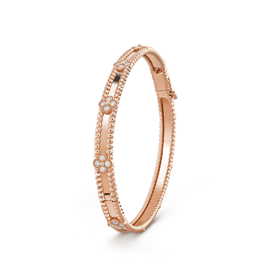 [Royal Jewellery]CLOVER BRACELET 4MM DIAMONDS