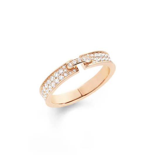 [Royal Jewellery]ALLIANCE LIENS VIDENCE PAVED DIAMOND 4MM RING