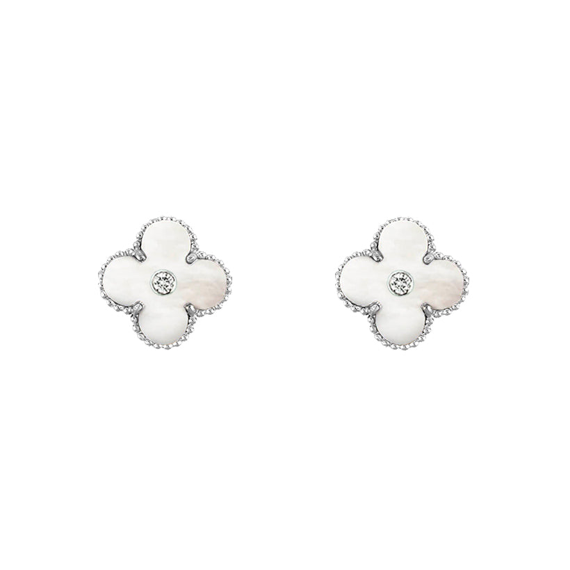 [Royal]CLOVER SILVER 15MM EARRINGS COLLECTION