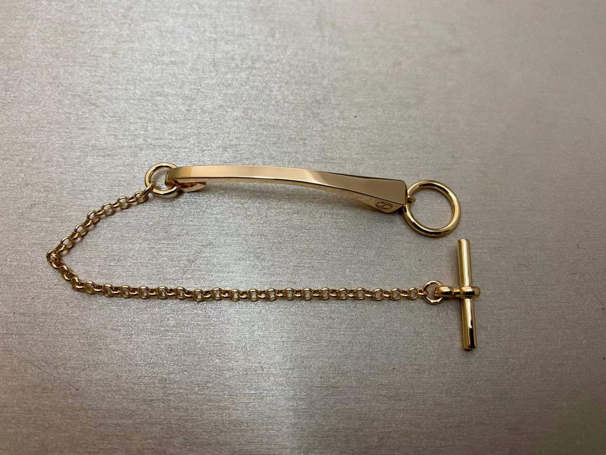 [Royal Jewellery]CLOU DE FORGE BRACELET WITH SQUARE CONE STUDS