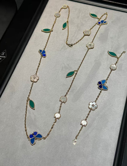 [Royal Jewellery ]LUCKY SPRING GOLD  MOTIFS  NECKLACE