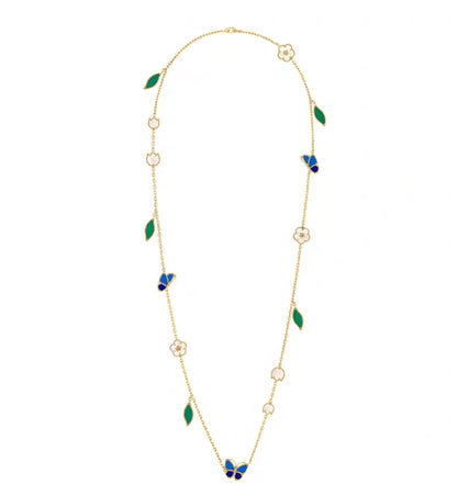 [Royal Jewellery ]LUCKY SPRING GOLD  MOTIFS  NECKLACE