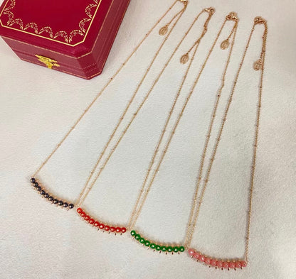 [：Royal Jewellery]CLASH COLLECTION AGATE CHALCEDONY STUD NECKLACE