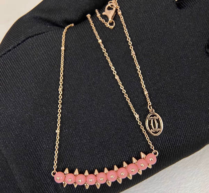 [：Royal Jewellery]CLASH COLLECTION AGATE CHALCEDONY STUD NECKLACE