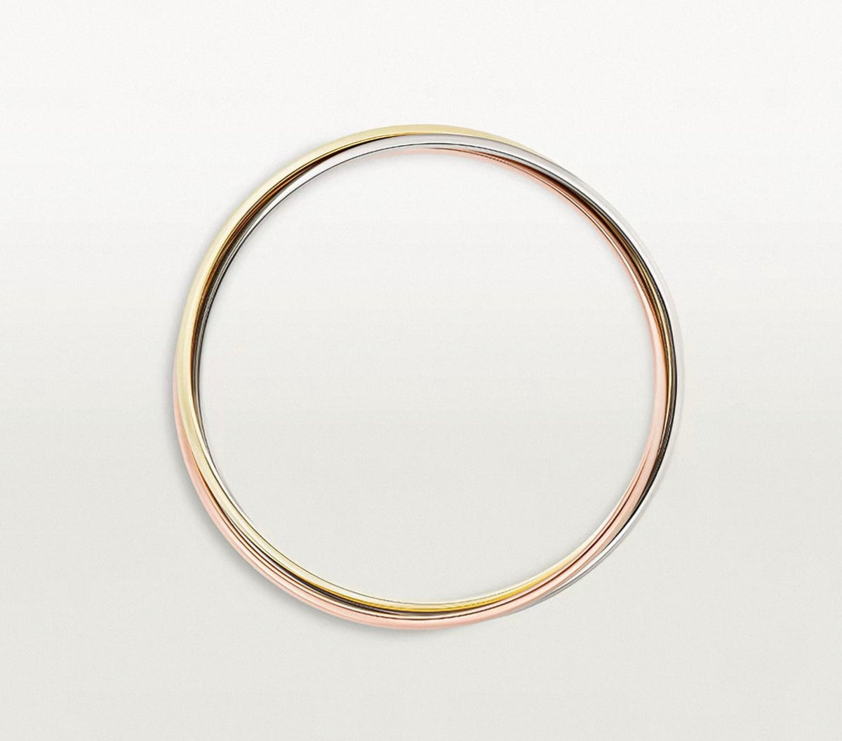 [Royal]TRINITY COLLECTION CLASSIC THREE-COLOUR GOLD TRIPLE BAND BANGLE