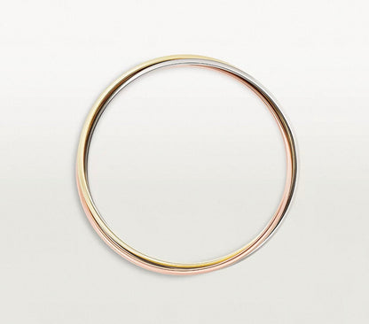 [Royal]TRINITY COLLECTION CLASSIC THREE-COLOUR GOLD TRIPLE BAND BANGLE