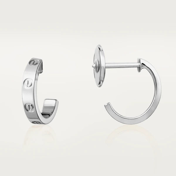[Royal Jewellery]LOVE EARRINGS 2.65MM SILVER
