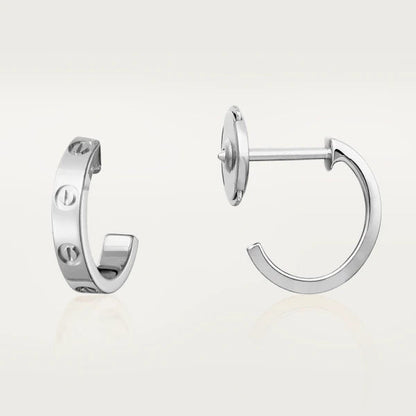 [Royal Jewellery]LOVE EARRINGS 2.65MM SILVER
