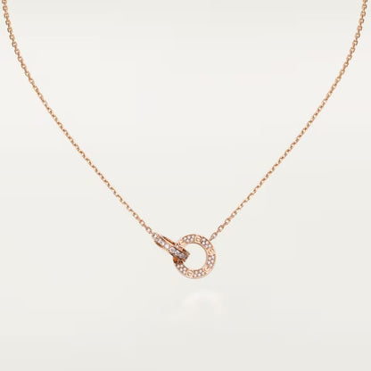 [Royal] LOVE  FULL DIAMOND PENDANT NECKLACE