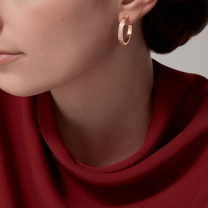 [Royal] LOVE EARRINGS 3.6MM DIAMOND PAVED
