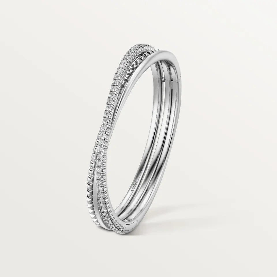 [Royal] ETINCELLE HALF-PAVED DIAMOND BRACELET