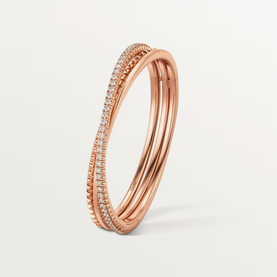 [Royal] ETINCELLE HALF-PAVED DIAMOND BRACELET
