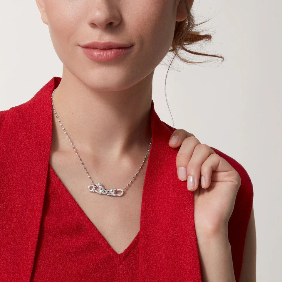 [Royal] PANTHERE PAVED DIAMOND NECKLACE