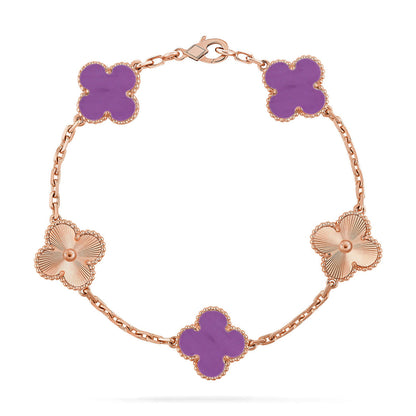 [Royal Jewellery] CLOVER 5 MOTIF VIOLET BRACELET COLLECTION