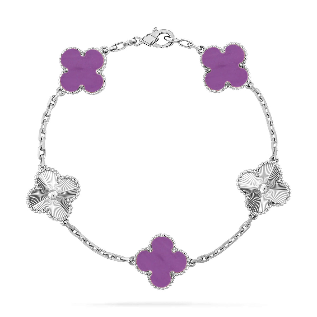 [Royal Jewellery] CLOVER 5 MOTIF VIOLET BRACELET COLLECTION