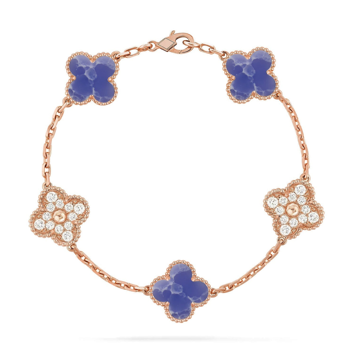 [Royal Jewellery]CLOVER 5 MOTIF BLUE VEINS BRACELET COLLECTION