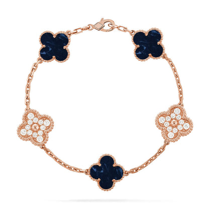[Royal Jewellery]CLOVER 5 MOTIF PIETERSITE BRACELET COLLECTION