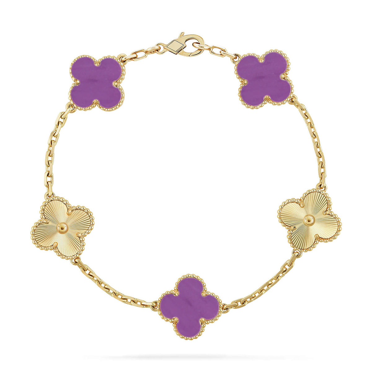 [Royal Jewellery] CLOVER 5 MOTIF VIOLET BRACELET COLLECTION