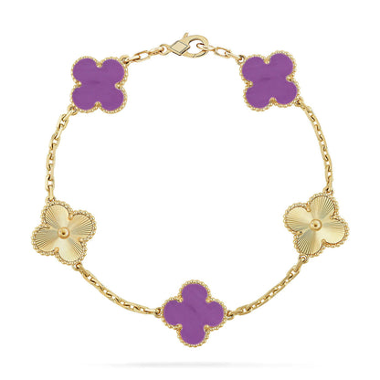 [Royal Jewellery] CLOVER 5 MOTIF VIOLET BRACELET COLLECTION