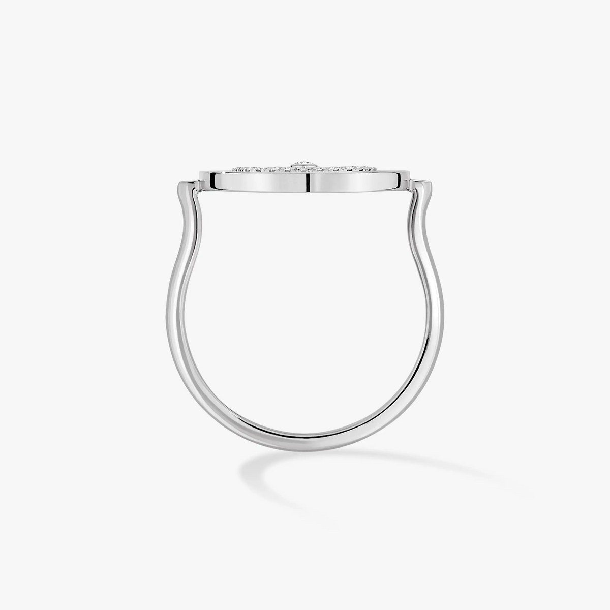 [Royal]LUCKY MOVE PAVED SILVER DIAMOND RING
