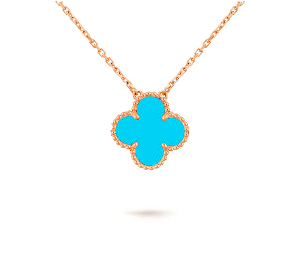 [Royal]CLOVER 15MM SINGLE FLOWER NECKLACE COLLECTION