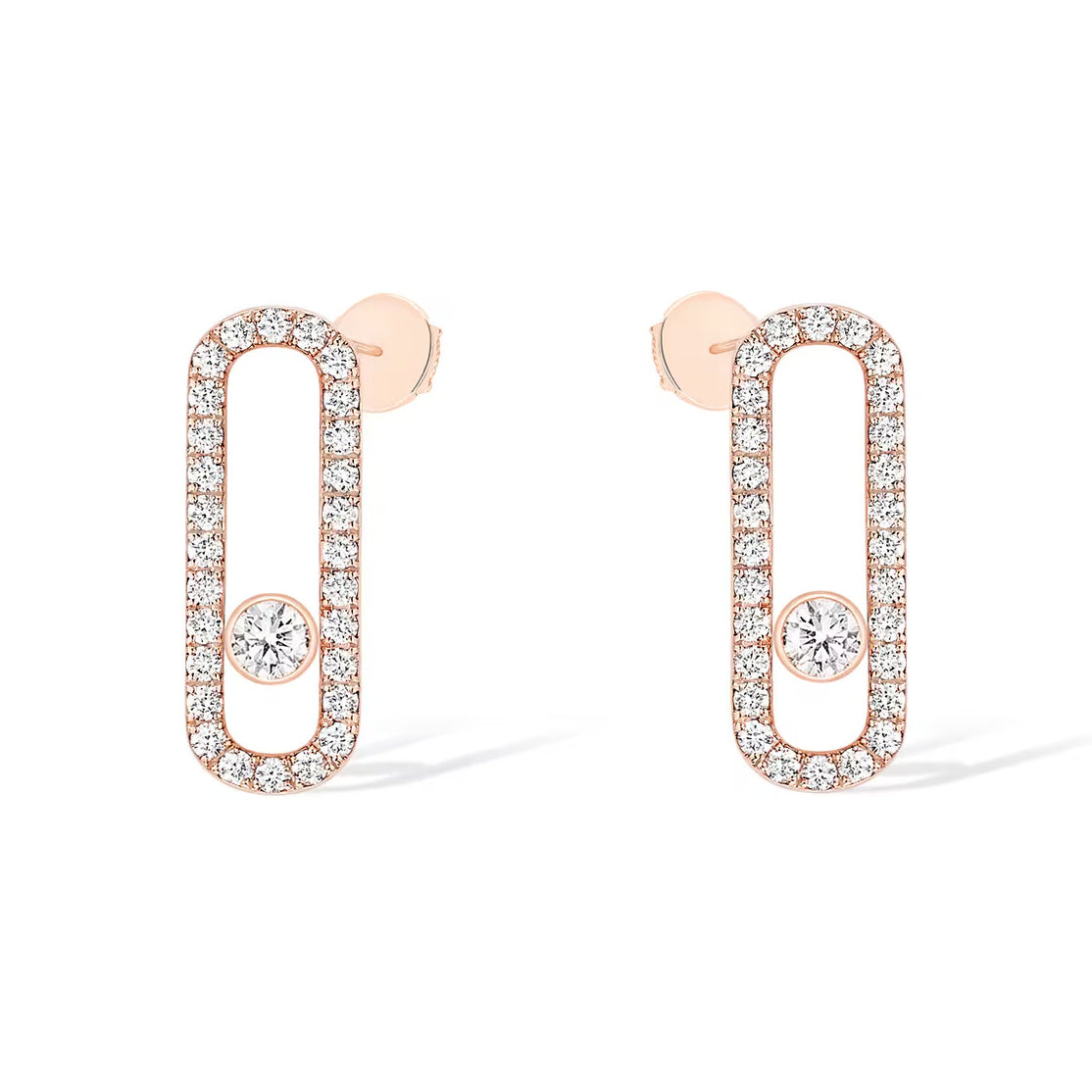 [Royal]MOVE UNO STUD DIAMOND PAVED EARRINGS