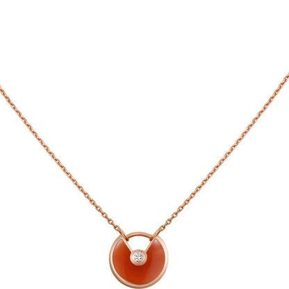 [Royal Jewellery]AMULETTE GOLD CARNELIAN ONYX NECKLACE