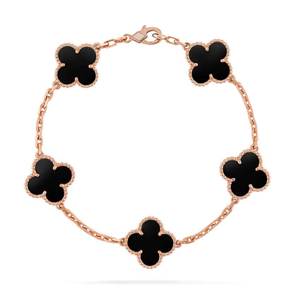 [Royal Jewellery] CLOVER 5 MOTIF ONYXS BRACELET COLLECTION