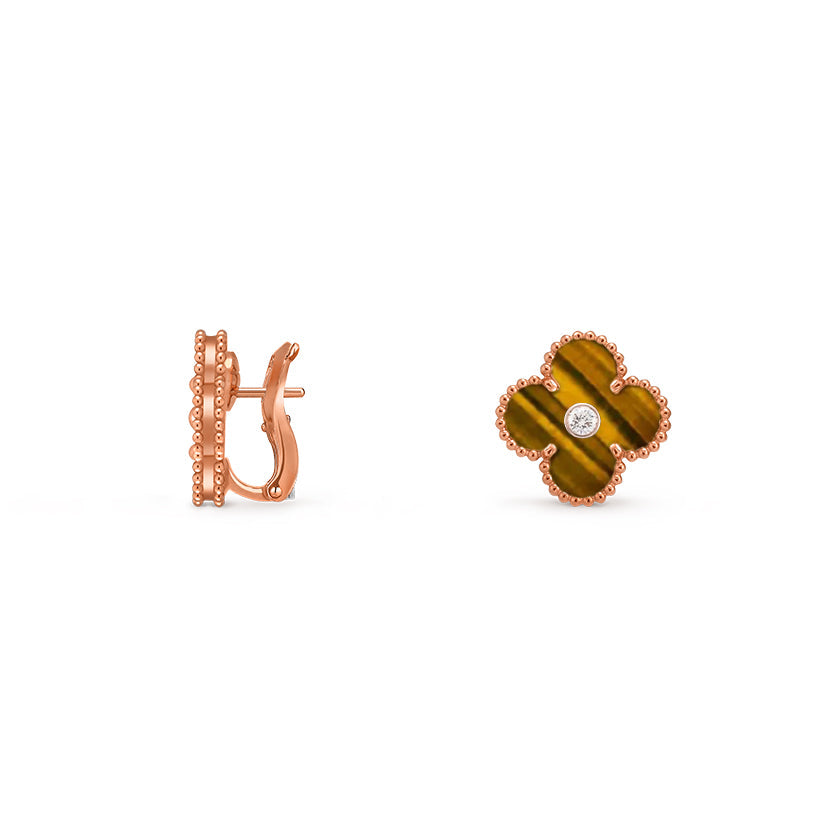 [Royal]CLOVER 15MM MOP DIAMOND EARRINGS COLLECTION