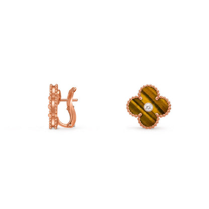 [Royal]CLOVER 15MM MOP DIAMOND EARRINGS COLLECTION