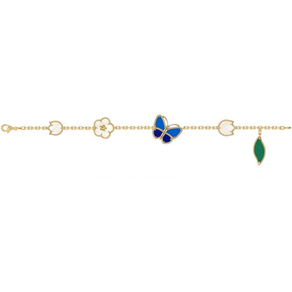 [Royal Jewellery]LUCKY SPRING BUTTERFLY 5 MOTIF BRACELET