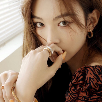 [Royal Jewellery]CLASH SMALL HOOP EARRINGS