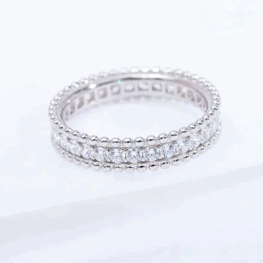 [Royal Jewellery]PERLEE DIAMOND SILVER RING