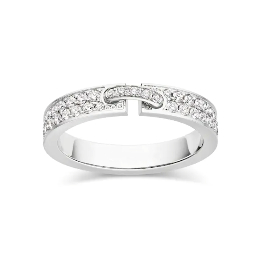 [Royal Jewellery]ALLIANCE LIENS VIDENCE PAVED DIAMOND 4MM RING