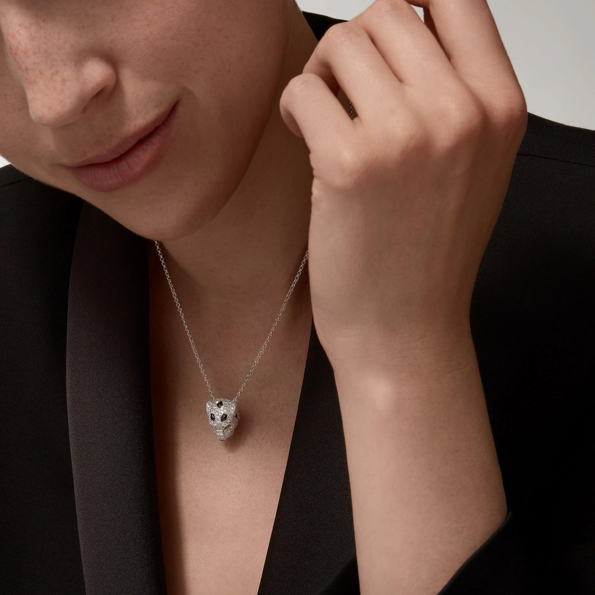 [Royal] PANTHERE FULL DIAMOND NECKLACE