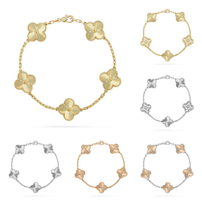 [Royal Jewellery] CLOVER 5 MOTIF LASER BRACELET COLLECTION