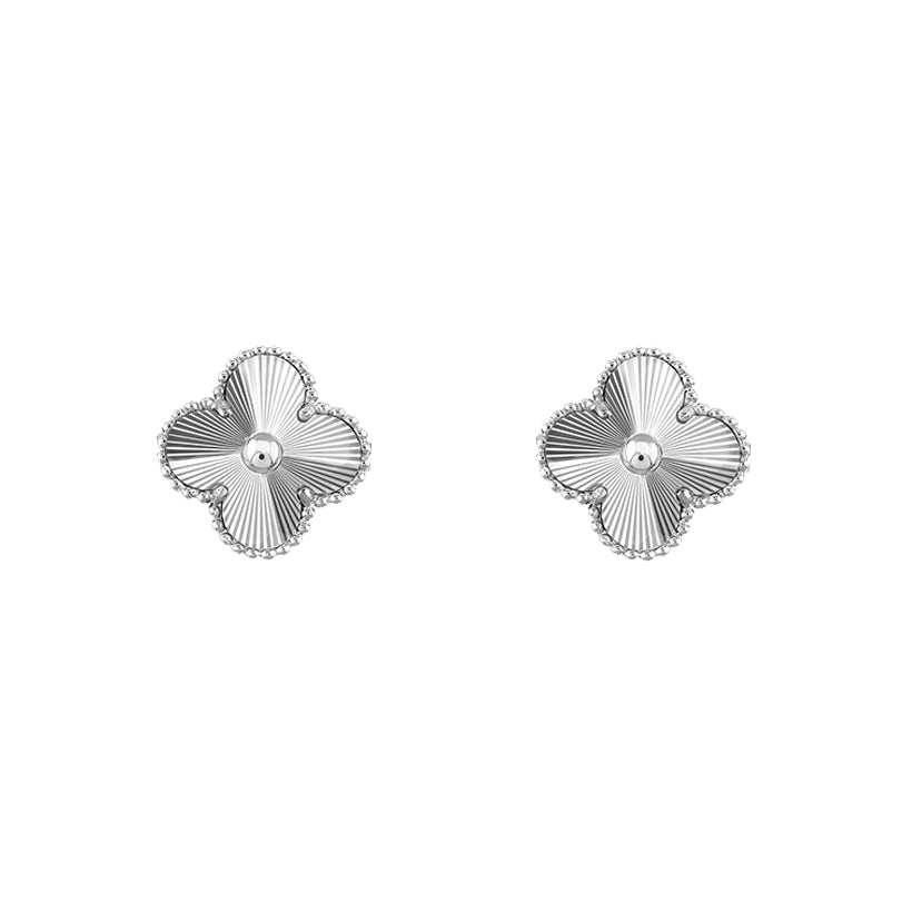 [Royal]CLOVER SILVER 15MM EARRINGS COLLECTION