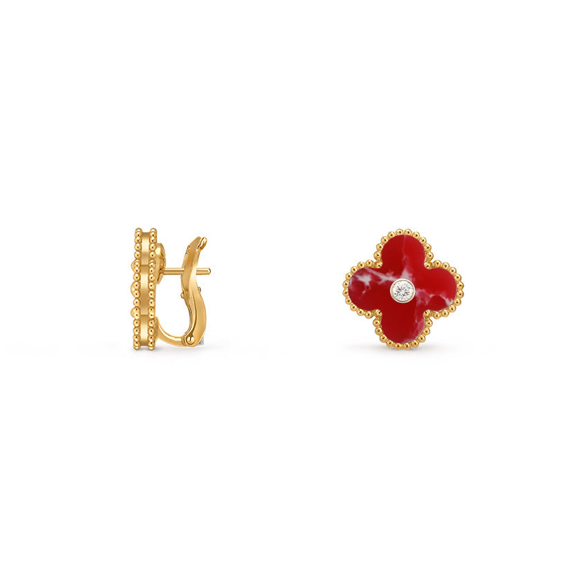 [Royal]CLOVER 15MM MOP DIAMOND EARRINGS COLLECTION