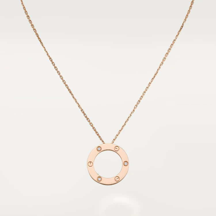 [Royal Jewellery]LOVE NECKLACE 16MM 3 DIAMONDS