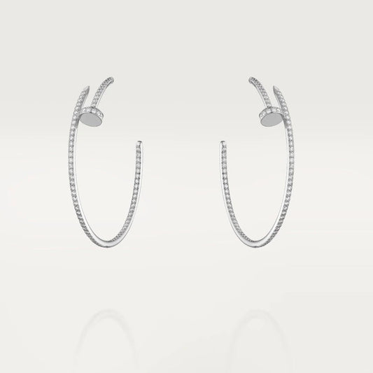 [Royal Jewellery]JUSTE EARRINGS FULL DIAMONDS 1.8MM