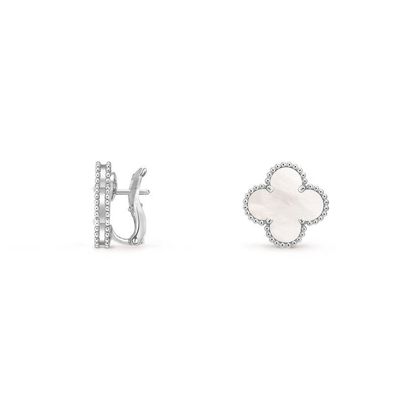 [Royal]CLOVER SILVER 15MM MOP EARRINGS COLLECTION