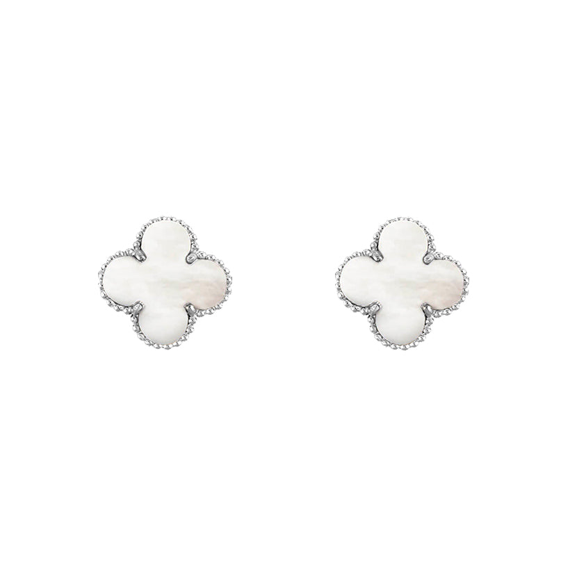 [Royal]CLOVER SILVER 15MM EARRINGS COLLECTION