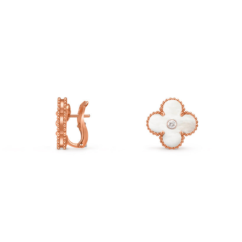[Royal]CLOVER 15MM MOP DIAMOND EARRINGS COLLECTION