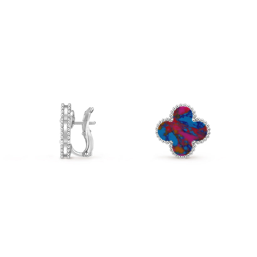 [Royal]CLOVER SILVER 15MM MOP EARRINGS COLLECTION