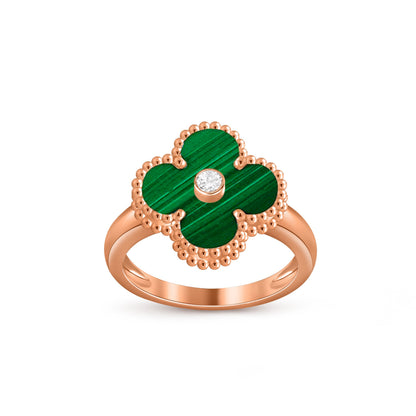 [Royal]CLOVER DIAMOND RING ROSE GOLD COLLECTION
