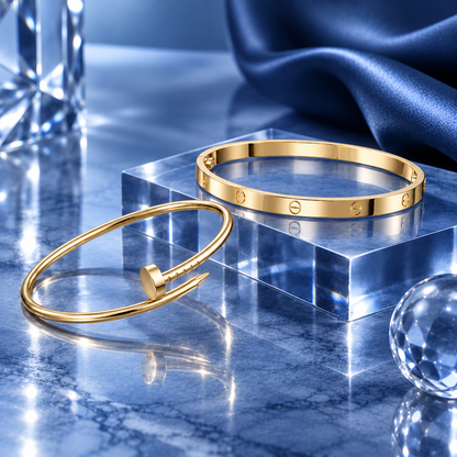 [Royal] LOVE & JUSTE Classic Bracelet Stack Set